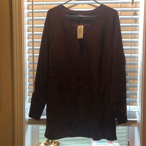 Torrid Sweater with side zipper detail